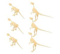 Gogogmee 6pcs Dinosaur Fossil Building Educational Self-assembly Skeleton Models for Boys Realistic Dinosaur Bones for Science Learning and Pretend Play