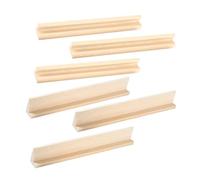 Gogogmee 6pcs DIY Wooden Domino Holders Aesthetic Mexican Train Trays for Home Decor Decorative Domino Racks for Crafts and Letter Displays Enhance Creativity and Elegance