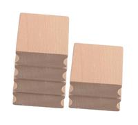 Gogogmee 6pcs DIY Wooden Stamp Cubes Unfinished Wood Blocks for Crafting and Stamp Making Easy to Carve Smooth Surface for Beginners and Professionals for Creative Projects