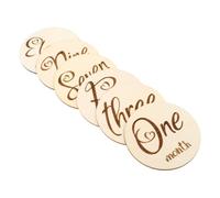 Gogogmee 6pcs Double Sided Monthly Cards Unique Photography Props for Sharing Your Growth Social Media Durable Design for Treasured Keepsakes