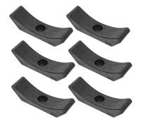 Gogogmee 6pcs Dumbbell Saddles with Rounded Corners and Stable Base Lightweight PP Dumbbell Cradles for Fitness Equipment Storage Hand Weight Brackets for Home Gym Organization