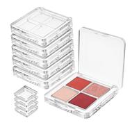 Gogogmee 6pcs Empty Makeup Palette Square Eyeshadow Palette Holder Eyeshadow Tray