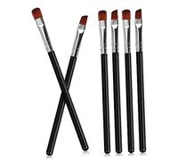 Gogogmee 6Pcs Eyebrow Brush Professional Cosmetics Tool for Shaping Blending Eyebrows Includes Angled Flat Tip Brushes for Effortless Makeup Application