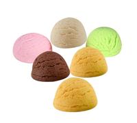 Gogogmee 6pcs Faux Ice Cream Balls Realistic PVC Dessert Model Props for Photography Home Kitchen Decoration Party Favors Display Art Sketches