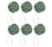 Gogogmee 6pcs Floral Foam Bouquet Handle Holder for Wedding Bridal Bridesmaid Stands Ergonomic Stem Grip with Reusable Foam Base for Silk and Fresh Flower Arrangements