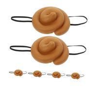 Gogogmee 6pcs Halloween Poop Headwear Lightweight Creative Prank Hats for Teens Party Photo Props Festive Simulation Poo Headdress for April Fools and Costume Events