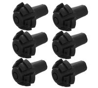 Gogogmee 6pcs Heavy Duty Rubber Tips for Trekking Poles Skid Replacement Walking Stick Accessories for Shock Absorption Joint Protection Durable Cane Tip