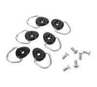 Gogogmee 6pcs Kayak D Rings Deck Rigging Hardware Kit with Screws Stainless Steel D-shaped Buckles for Secure Canoe Paddle Board Cord Buckle Installation Fishing Kayak Accessories