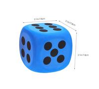 Gogogmee 6Pcs Large Colorful Eva Foam Dice for Games Classroom Activities Party Use Safe Soft Rounded Edges for Fun Learning Interactive Play