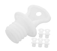 Gogogmee 6pcs Leakproof Hot Water Bag Stoppers with Screw Plug Plastic Sealing Caps Replacement Warm Water Bottle Lid Accessories for Consistent Heat Retention