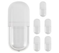 Gogogmee 6PCS Lip Blam Tubes Empty - White Plastic Lip Gloss Containers with Wand for DIY Makeup - 3ml Oval Shape Travel Size Cosmetic Tube