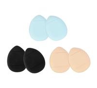 Gogogmee 6pcs Mini Finger Powder Puff with Strap Soft Fluffy Makeup Sponge for Face and Body Powder Application Compact Design for Natural Finish Suitable for Daily Use