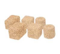Gogogmee 6pcs Mini Hay Bales Realistic Fake Straw for Farm Decorations DIY Crafts Dollhouse Garden Accessories