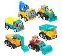 Gogogmee 6Pcs Mini Pull Back Car for Pull Back Cars Engaging Plaything for Boys and for Birthdays and Holidays
