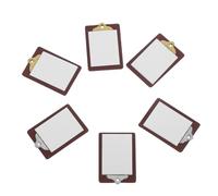 Gogogmee 6pcs Mini Supplies for Doll House Decor Mini Whiteboard Clipboard Simulation Clipboard Dolls House Paper