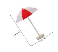 Gogogmee 6pcs Miniature Beach Sun Umbrella Decors for Dollhouse and Garden Scenes Multi-color Resin Micro Landscape Ornaments Lightweight Desktop Accessories for Creative Mini Furniture