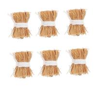 Gogogmee 6pcs Miniature Hay Bales for Dollhouse Realistic Faux Haystack Decor Sand Table Accessories for DIY Craft Projects Versatile Mini Garden and Photography Props
