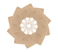 Gogogmee 6pcs Natural Loofah Dish Loofah Sponges Multipurpose Double-Sided Soft Scrubber with Hanging Rope 7x11cm for Kitchen Cleaning and Dishwashing