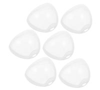 Gogogmee 6pcs Pacifier Holder Bibs Dummy Box Storage Box for Newborn Dummies Teething Pacifier Holder Portable Case