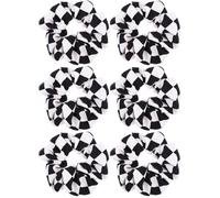 Gogogmee 6pcs Plaid Scrunchies for Women Elastic Hair Ropes Chiffon Hair Bands for Girls for All Ages Any Occasion