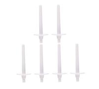 Gogogmee 6Pcs Plastic Bobbin Winder Spindle for Sewing Machines Compatible with Brother Thread Floss Auxiliary Columns with Spool Pin to Prevent Knotting and Easy Installation