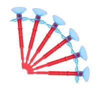 Gogogmee 6pcs Plastic Replacement Suction Arrows with Wall Adhering Cups for Group Play Spider Accessories for Outdoor Sports Games and Halloween Cosplay Fun
