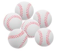 Gogogmee 6Pcs PU Foam Baseballs for Soft Safe Indoor Training Beginners for Baseball Practice Enhancing Coordination Reaction for Softball Training