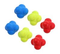 Gogogmee 6Pcs Reaction Speed Training Balls Enhance Hand Eye Coordination Reflexes for Durable Elastic Reaction Balls for Adults Equipment