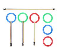 Gogogmee 6PCS Safety Harness Leash with Round Handles, Colorful Preschool Walking Rope for Kindergarten Group Outings, Anti-Lost Traction Belt for Boys and