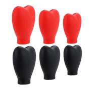 Gogogmee 6Pcs Silicone Makeup Brush Covers Protective Sleeves Dustproof Brush Head Guards for Foundation Concealer Powder Travel Storage