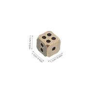 Gogogmee 6pcs Solid Brass Dice with Rounded Corners Rust-resistant Vintage Game Dice for Board Gaming Math Events Home and Bar Entertainment Props