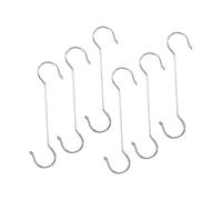 Gogogmee 6pcs Stainless Steel S-Shaped Garden Hooks for Hanging Plants Bird Feeders and Flower Pots Outdoor Extension Hooks for Hanging Baskets Smooth Surface Lightweight and Compact Design