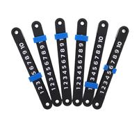 Gogogmee 6PCS Table Football Counter, Plastic 10 Numbers Scoring Score Counter Indicator for Air Hockey Foosball Soccer Tables Units Marker, 5x0.6x0.4 Inch