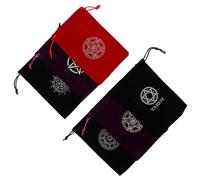 Gogogmee 6Pcs Tarot Card Drawstring Bags Lightweight Velvet Storage Pouches for Tarot Cards Jewelry and Small Compact Design for Easy Carrying and Organization