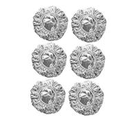 Gogogmee 6pcs Thermal Hair Conditioner Caps for Deep Conditioning Foil Heat Caps with Elastic Bands Salon and Home Use