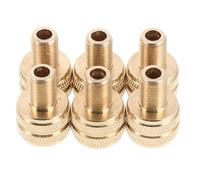 Gogogmee 6pcs Tire Valve Adapter - Large Bore Tyre Inflation Connector Valve Extender for Tractor, Crane, and Heavy Machinery Air Pump