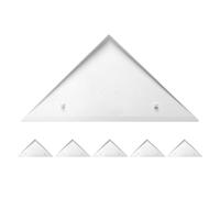 Gogogmee 6Pcs White Triangle Corner Protectors for Foosball Table Edge Replacement Parts Plastic Table Football Corners Accessory for 8-Rod Foosball Machines for Game Room Use