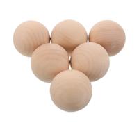 Gogogmee 6pcs Wood Croquet Balls Beech Solid Replacement for Outdoor Lawn Games Backyard Family Fun Hand-eye Coordination Enhancer