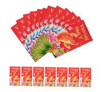 Gogogmee 72pcs New Year's Benefits are Closed Red Envelopes Vietnamese New Year Zodiac Red Envelope Vietnamese Zodiac Horse Packet Money Paper