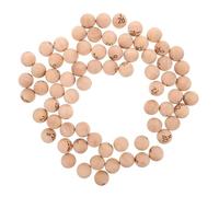 Gogogmee 75pcs Wooden Bingo Game Balls with Clear Engraved Numbers Solid Wood Lottery Accessories for Team Building Educational Activities and Family Party Supplies