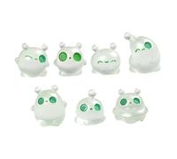 Gogogmee 7pcs Mini Luminous Figurines Glow in the Dark Resin Ornaments for DIY Micro Landscape Fairy Garden Home and Office Desk Decorations