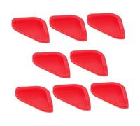 Gogogmee 8 Pcs Red Silicone Protective Corner Covers for Cutting Boards Non-Slip Quick Defrosting Board Edge Protectors Easy to Install Kitchen Worktop Savers and Smooth Surface