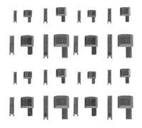 Gogogmee 8 Set Metal Zipper Repair Kit with Slider Stops Pins No-sew Replacement for Jackets Backpacks Luggage Complete Zipper Stopper End Clamp Set for Easy DIY Fixes