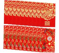 Gogogmee 80 Pcs Mini Change Bags Portable Wedding Red Packets with Chinese Blessings Fashionable Storage Envelopes for Gift Giving and Cash Wishes and Odorless Material