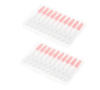 Gogogmee 80Pcs Elastic Interdental Brushes Set for Oral Care Soft Cleaning Tool for Teeth Interdental Cleaners Floss Pick Dispenser Suitable for Daily Dental Hygiene