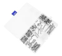 Gogogmee 80pcs M5 Stainless Steel Post Binding Screw Set Flat Head Rivets for Scrapbook Album Account Book Binding DIY Craft Fastening