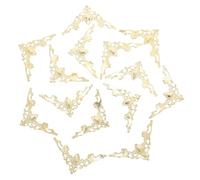Gogogmee 80pcs Vintage Metal Book Corner Protectors Decorative Hollow Edge Guards for Scrapbooks Albums Menus File Folders and Furniture DIY Craft Reinforcement with Easy Installation