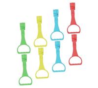 Gogogmee 8pcs Baby Safety Stand Rings Plastic Walking Assist Tools Toddler Hand Pull Ring for Learning to Walk and Developing Movement, Lightweight Exercise Confidence Support for Children