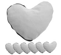 Gogogmee 8Pcs Blank Heart Shaped Makeup Bags for DIY Crafts Portable Zipper Stationery and Wash Bag for Travel Personalised Decoration and Heat Transfer Applications