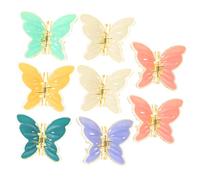 Gogogmee 8Pcs Butterfly Hair Clips for Durable Matte Hair Claw Clips Mix for Thin for Makeup Showers and Special Occasions Random Color